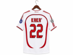 AC Milan 2006-07 Away Retro Football Shirt – White UCL Final Classic Kit - Image 4
