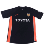 Valencia 2005 Away Black Retro Football Shirt
