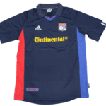 LYON 2001-2002 AWAY DARK BLUE RETRO FOOTBALL SHIRT