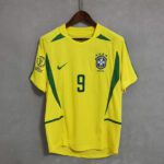 BRAZIL WORLD CUP 2002 HOME RETRO FOOTBALL SHIRT