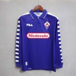 FIORENTINA 1998-1999  HOME LONG SLEEVE RETRO FOOTBALL SHIRT