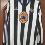 NEWCASTLE UNITED 1999-2000 LONG SLEEVE HOME RETRO FOOTBALL SHIRT