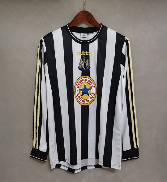 NEWCASTLE UNITED 1997-1999 LONG SLEEVE HOME RETRO FOOTBALL SHIRT