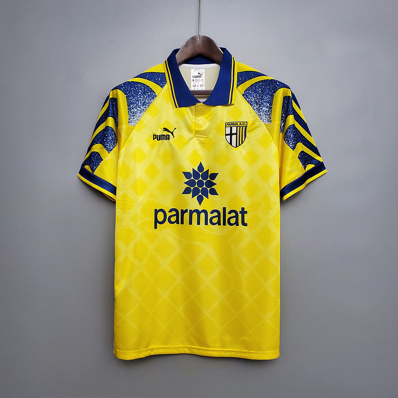 Parma 1995 1997 Yellow Retro Football Shirt