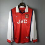 Arsenal 1998-2000 Home Retro Long Sleeve Soccer Jersey