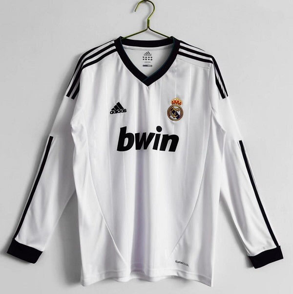 REAL MADRID 2012 HOME LONG SLEEVE RETRO FOOTBALL SHIRT My Retro Jersey