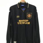 MANCHESTER UNITED 1993-1994 BLACK AWAY LONG SLEEVE RETRO FOOTBALL SHIRT