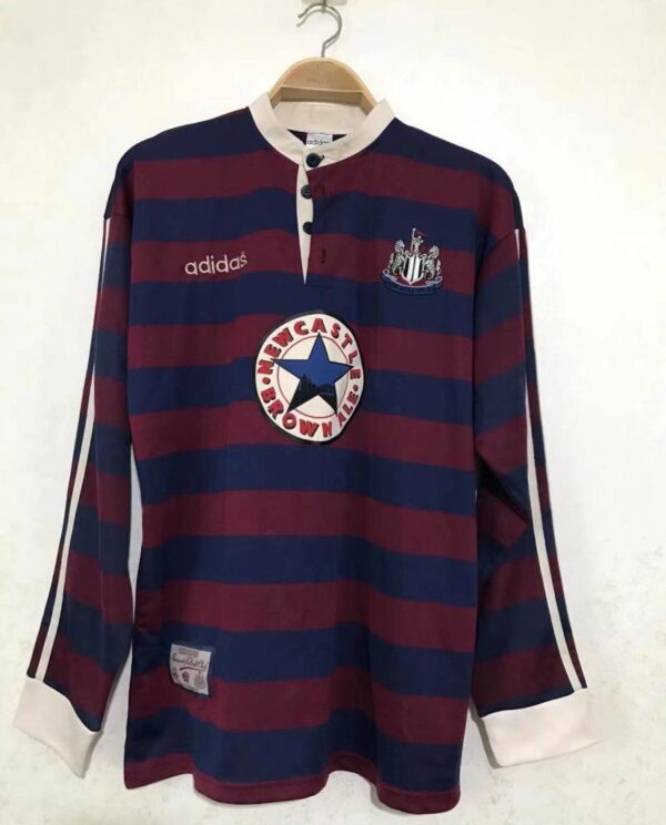 NEWCASTLE UNITED 1995-1997 LONG SLEEVE AWAY RETRO FOOTBALL SHIRT