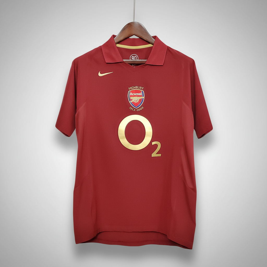 arsenal-2005-06-1-1000x1000_7472c574-385f-4410-a0f9-46773eef3af1 (1) (Edit with AI) Arsenal 2005-06 Home Shirt – Highbury 1913-2006 Century Retro Football Shirt - Image 1