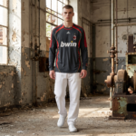AC MILAN 2006 - 2007 Away Third Black Long Sleeve Retro Football Shirt - Image 4