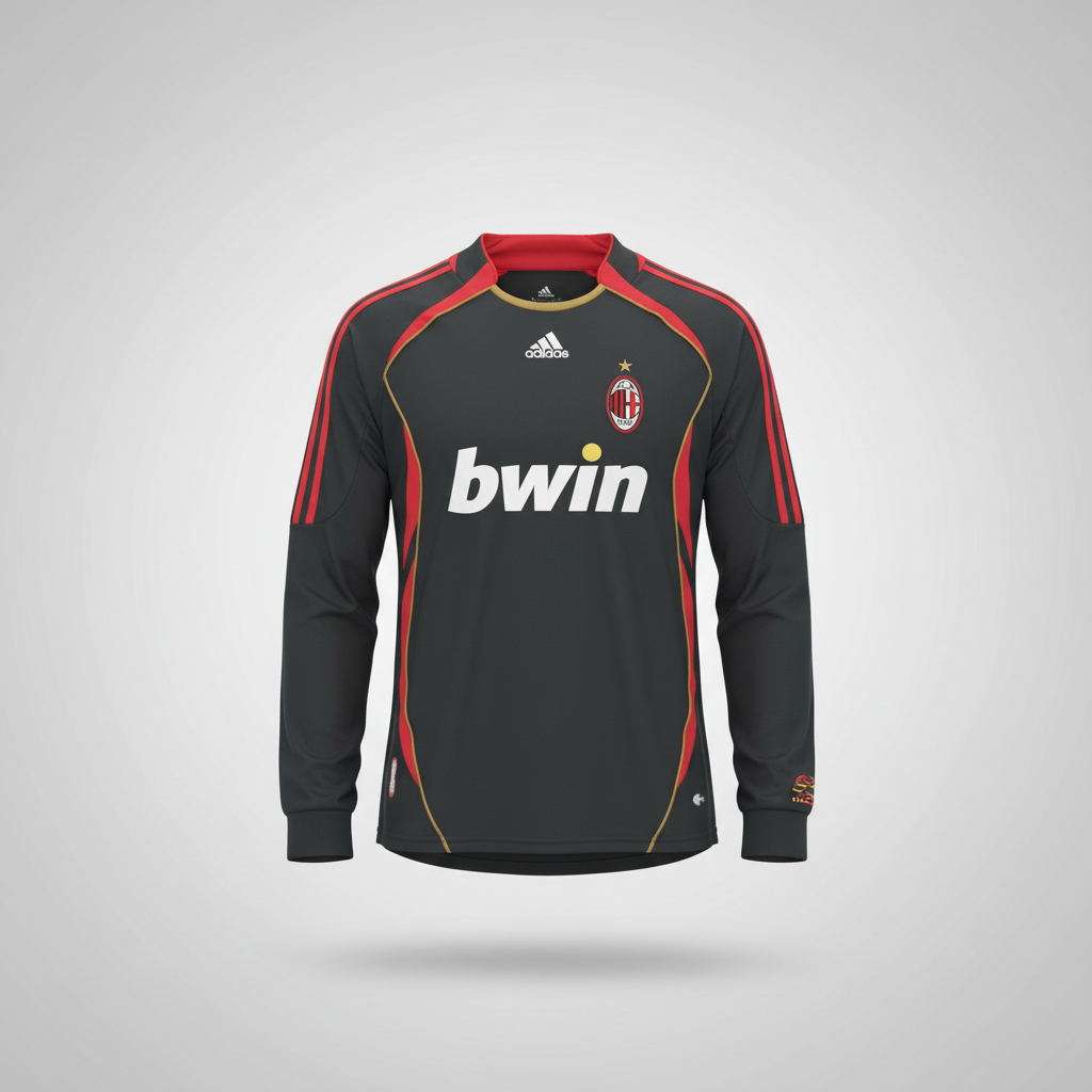 imgi_52_a_13_a456dbb8-9c99-478b-8e7a-9f8dddcf3aaa-1024x683 (Edit with AI) AC MILAN 2006 - 2007 Away Third Black Long Sleeve Retro Football Shirt - Image 1