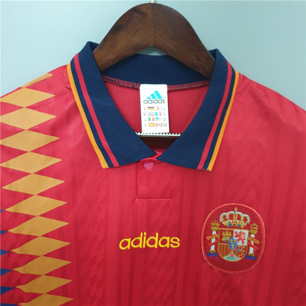 Spain Jersey Home Shirt #15 CAMINERO World Cup USA 1994 M