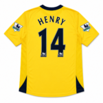 Arsenal 2005/06 Away Retro Football Shirt – Yellow O2 Classic Kit - Image 3