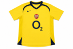 Arsenal 2005/06 Away Retro Football Shirt – Yellow O2 Classic Kit