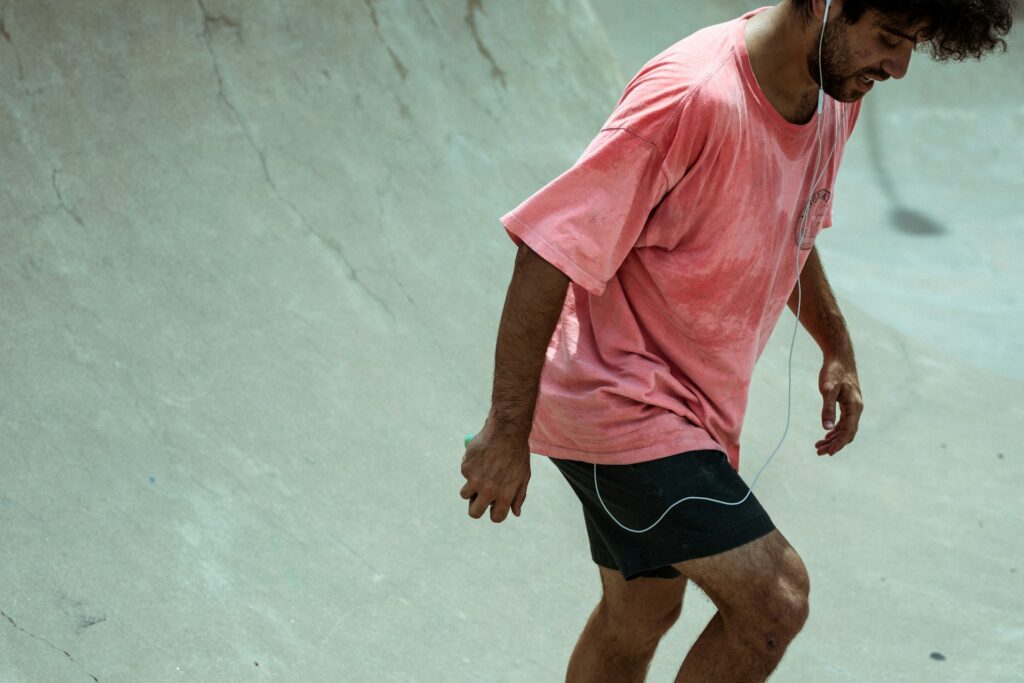 pink football shirt