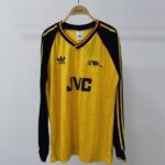 Arsenal 1988/1989 Retro Away Yellow Long Sleeve Shirt
