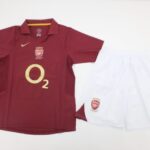 Kids Arsenal 2005/06 Home Soccer Jersey And Shorts