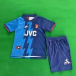 Kids Arsenal 1995/96 Away Soccer Jersey And Shorts