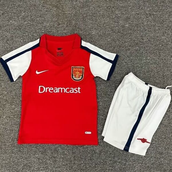 Kids Arsenal 2000/02 Home Soccer Jersey And Shorts