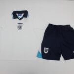 Kids England 1996 Home Soccer Jersey And Shorts