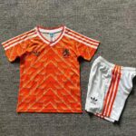 Kids Netherlands 1988 Home Soccer Jersey And Shorts