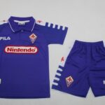Kids Fiorentina 1998/99 Home Soccer Jersey And Shorts
