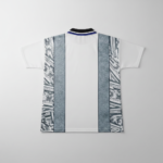 Everton 1994-95 Away Retro Football Shirt | Umbro NEC White Grey Classic - Image 3