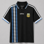 Argentina 1994 away shirt front - black retro World Cup 94 kit