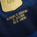 Argentina 2014 World Cup Final Shirt | Blue & Gold Away - Image 2